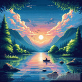 Modern Ai Art - Pixelated Serenity