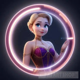 Modern Circus With Magical Performers In A Disney Land Style Portrait Ai Art