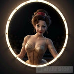 Modern Circus With Magical Performers In A Disney Land Style Portrait Ai Art