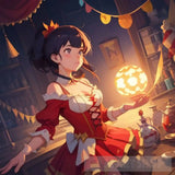 Modern Circus With Magical Performers Portrait Ai Art