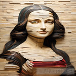 Mona Lisa Made Of Books Ai Artwork