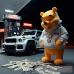 Money Pooh: Swag Cartoon Winnie The Pooh Ai Artwork
