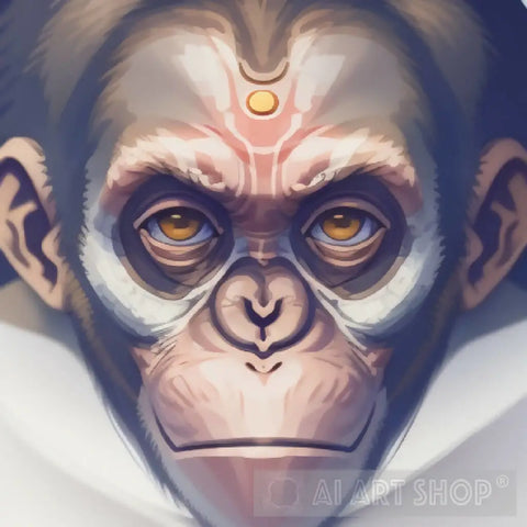 Monkey Face Drawing by Teresa Smith - Fine Art America