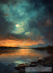 Moody Night Sky Abstract Ai Art