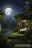 Moonlight Jungle Serenity Nature Ai Art