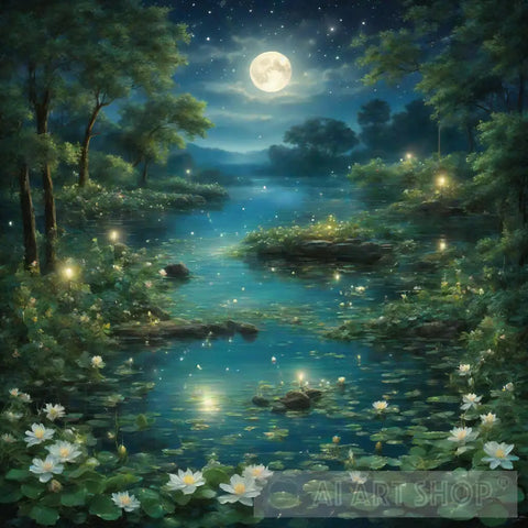 Moonlit Serenity 2024 Nature Ai Art