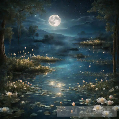 Moonlit Splendor 2024 Nature Ai Art