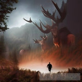 Moose On The Loose Ai Artwork