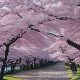 Morning Sakura Painting Landscape Ai Art