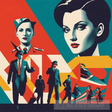 Morocco Bath Decoration With Ladies Working Ai Artwork