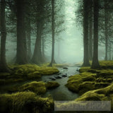 Mossy Forest 512 Nature Ai Art