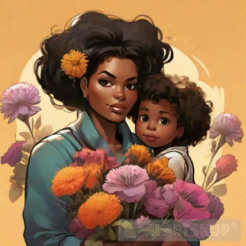 Mother And Child Ai Artwork