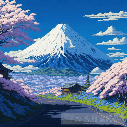 Mount Fuji Landscape Ai Art