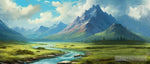 Mountain Landscape With Mountains Ai Artwork