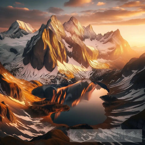 Mountain Majesty Landscape Ai Art