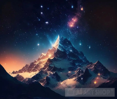 Mountains Abstract Ai Art