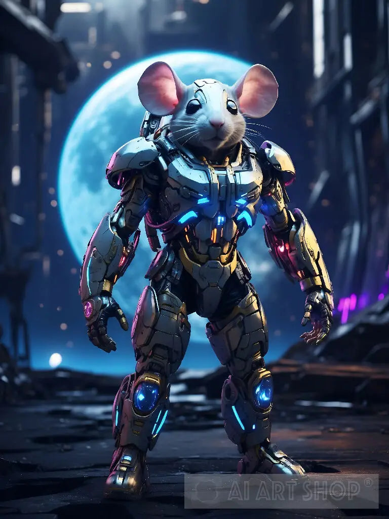 Cyborgh Mouse Mouse in cyborg body #3