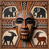 Tribal Sun Mask Mandala 4