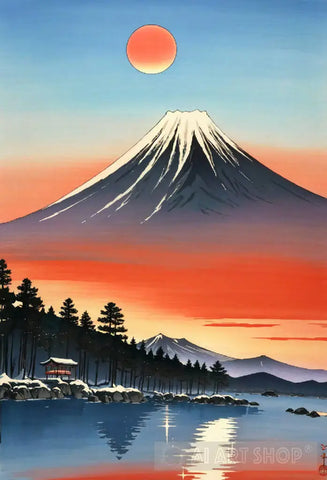 Mt. Fiji Surrealism Ai Art
