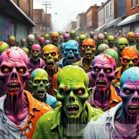 Multi Coloured Dead Ai Artwork