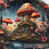 Mushroom Forest Landscape Ai Art