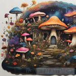 Mushroom Forest Landscape Ai Art