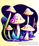 Mushroom Magic Nature Ai Art