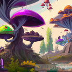 Mushroom World Ai Artwork