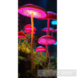 Mushrooms In The Dark Sky Ai Artwork