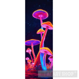 Mushrooms In The Dark Sky Ai Artwork
