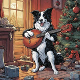 Musical Collie Christmas Animal Ai Art