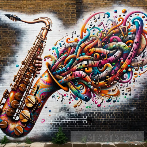 Musical Whispers Street Ai Art