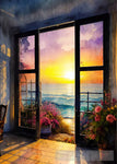 My Room Sunset View Nature Ai Art