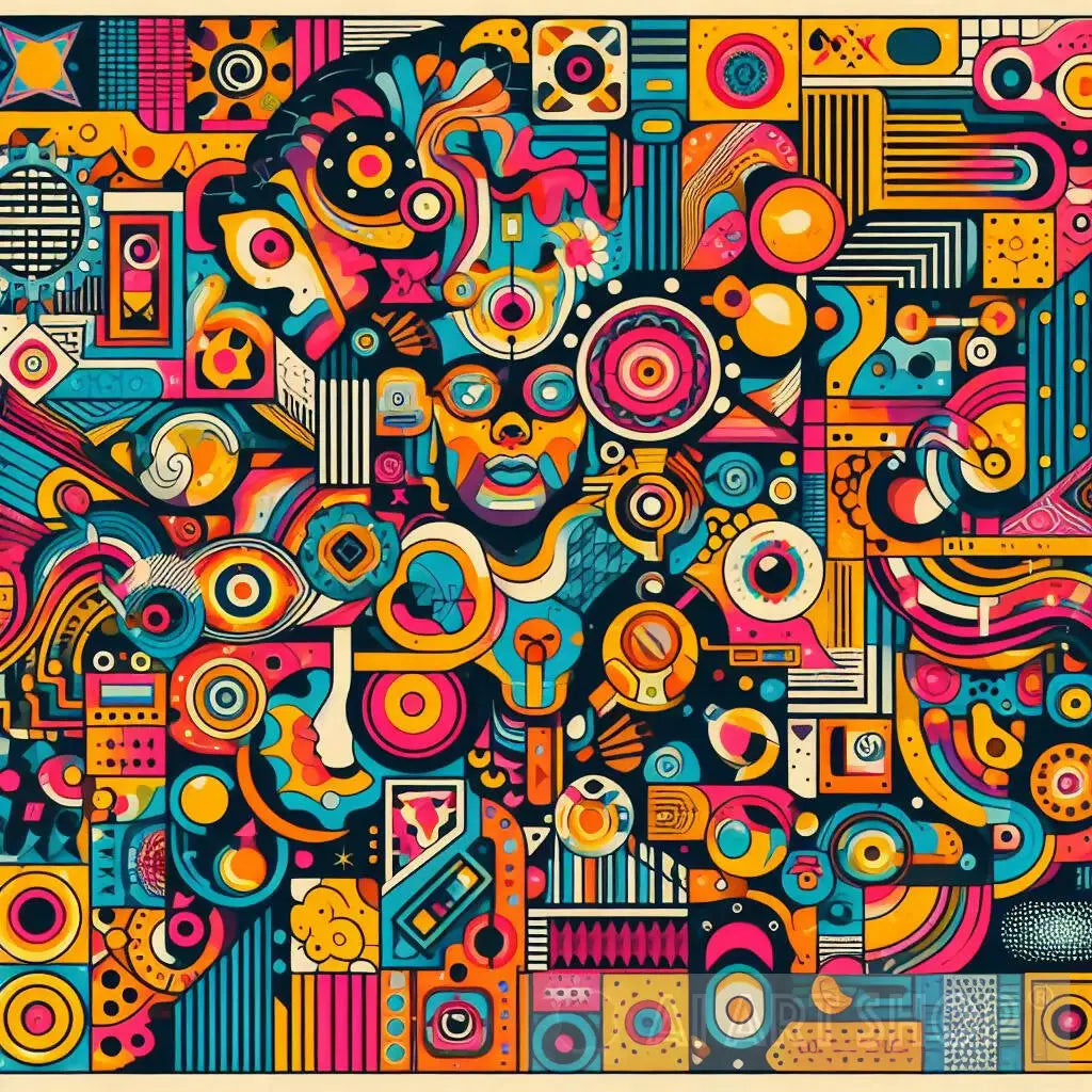 Aztec Pops Mystical Aztec pop art