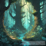 Mystical Grove Nature Ai Art