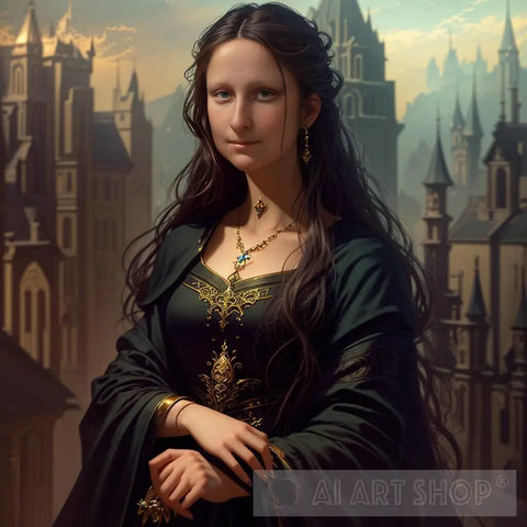 Mystical Mona Lisa Ai Painting