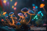 Mystical Trippy Mushroom Forest Psychedelic Hippie V6 Nature Ai Art