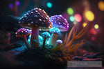 Mystical Trippy Mushroom Forest Psychedelic Hippie V7 Nature Ai Art