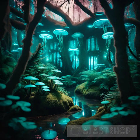 Mystical Woodlands Ai Artwork