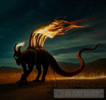 Mythical Fire Monster Animal Ai Art