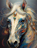 abstract art impressionism art style horse, soft pastel colors; hand drawn watercolor sketchy illust 18-02-2025 at 16-05-28