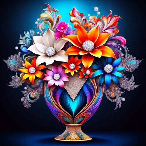 Blossoms in Silver Waves