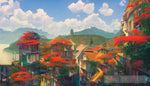 Naturalistic Town Ai Painting
