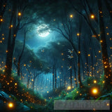 Nature Ai Art - Magical Moonlit Forest