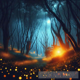 Nature Ai Art - Magical Moonlit Forest