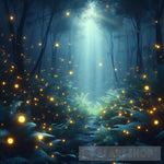 Nature Ai Art - Magical Moonlit Forest