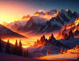 Nature Ai Art - Majestic Mountains Art