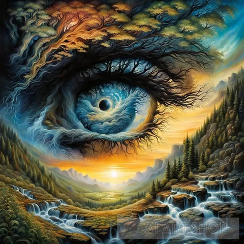 Natures Eye Expressionism Ai Art