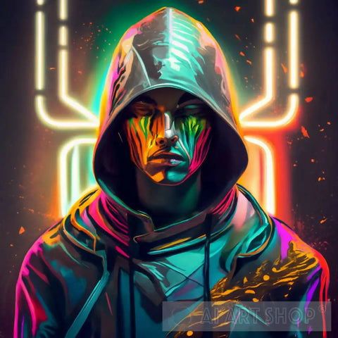 Neon Hoodie Ai Painting