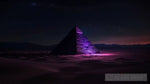 Neon Pyramids Architecture Ai Art